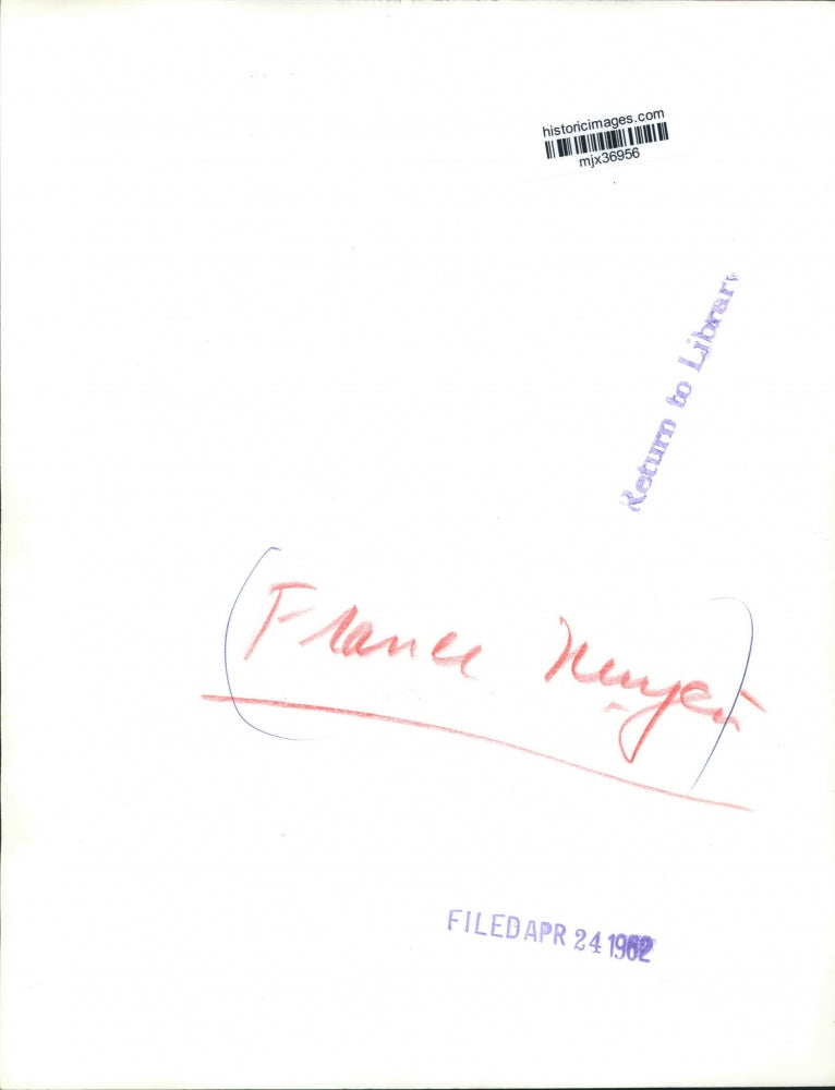 1962 Press Photo Actress France Nuyen - mjx36956