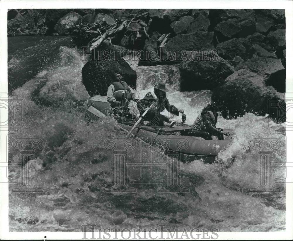 1984 Press Photo White water rafters on the Rio Grande in New Mexico - mjx37648- Historic Images