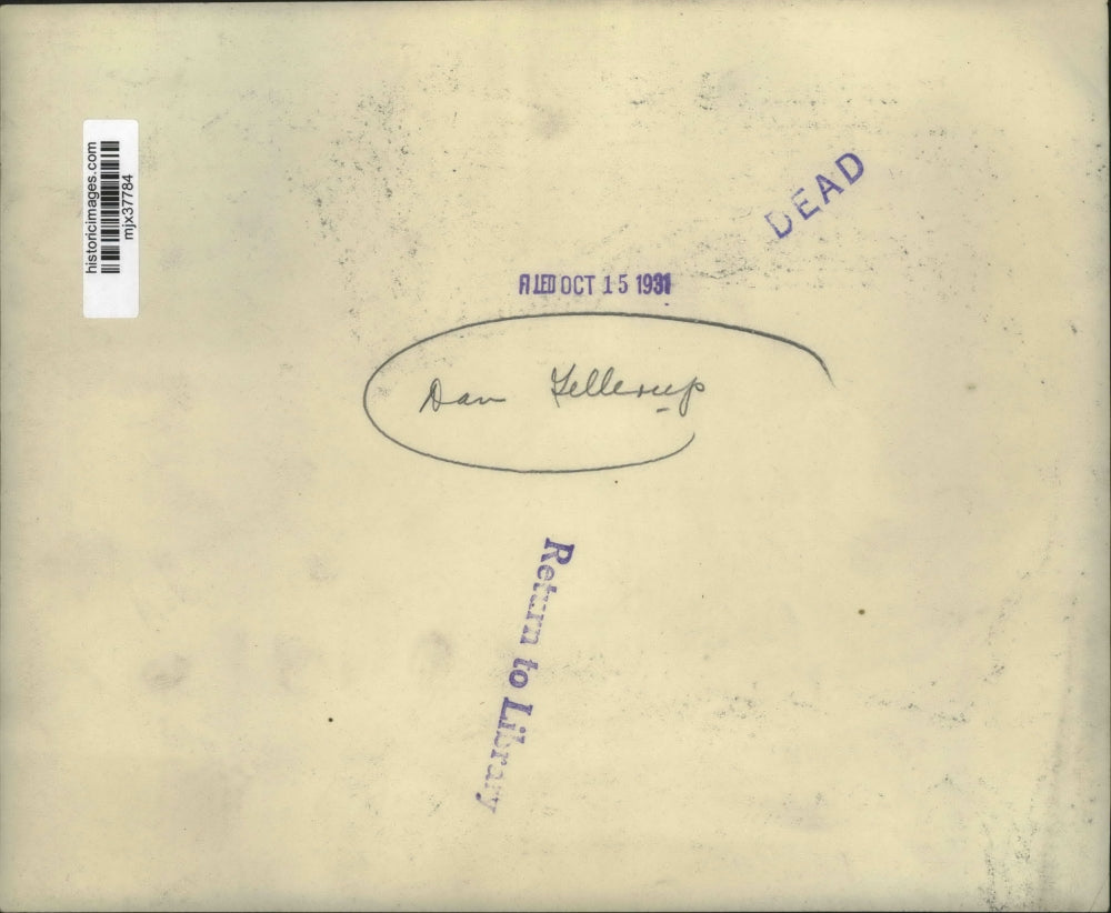 1931 Press Photo Dan Gellerup Announcing on the Radio - mjx37784