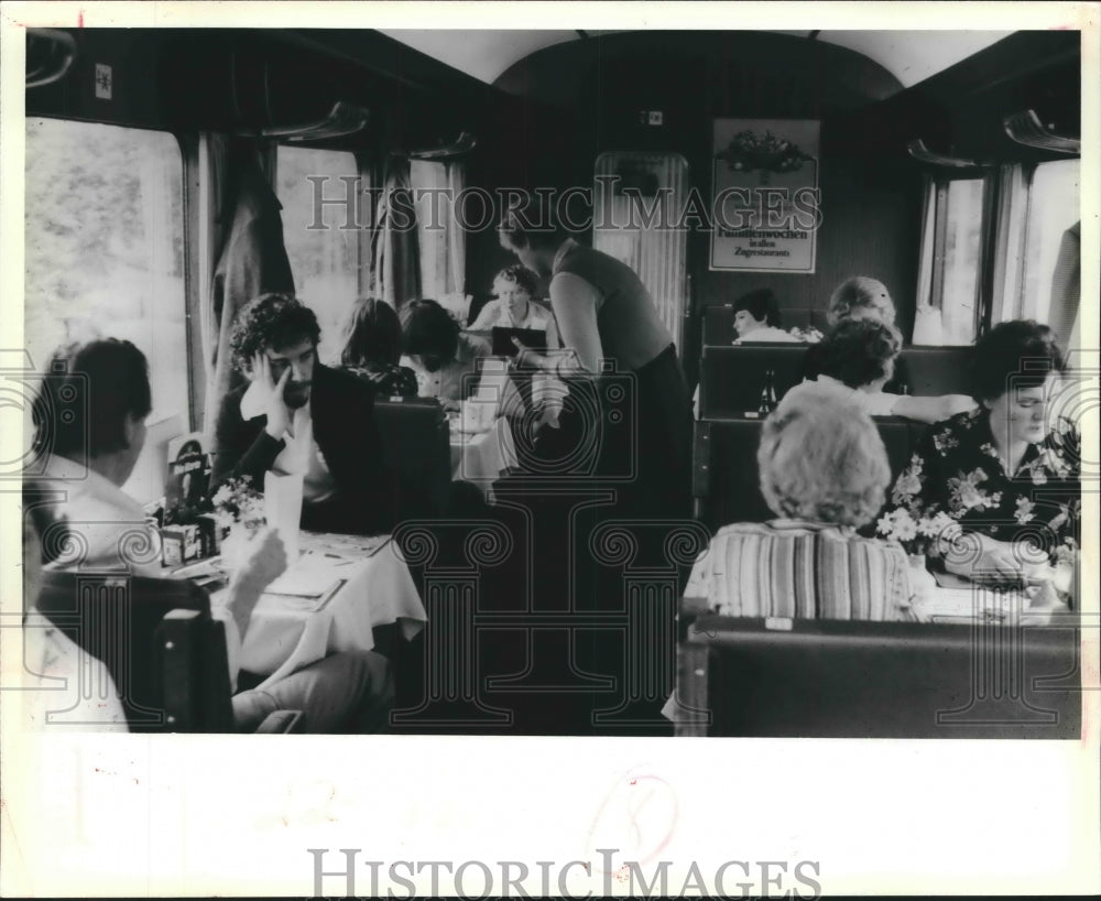 1979 Press Photo People on a train in Germany - mjx37845