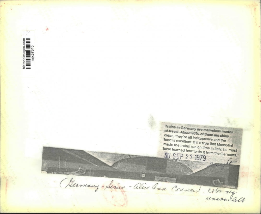 1979 Press Photo People on a train in Germany - mjx37845