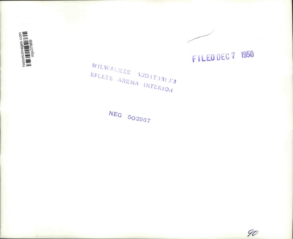 1950 Press Photo Truck inside Milwaukee Auditorium Sports Arena - mjx37969