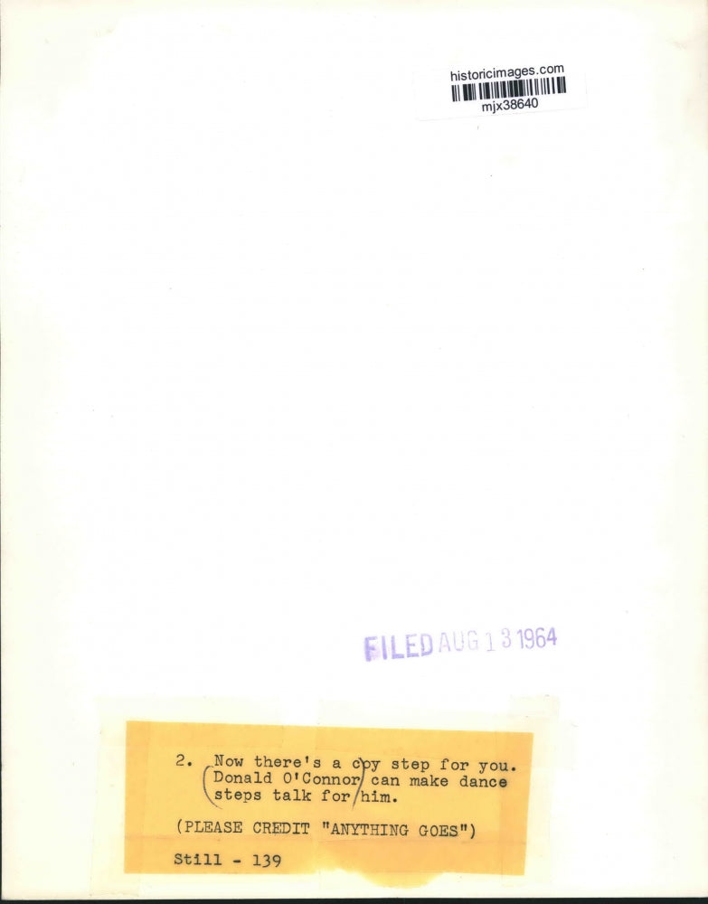 1964 Press Photo Actor Donald O'Connor Dances in "Anything Goes" - mjx38640