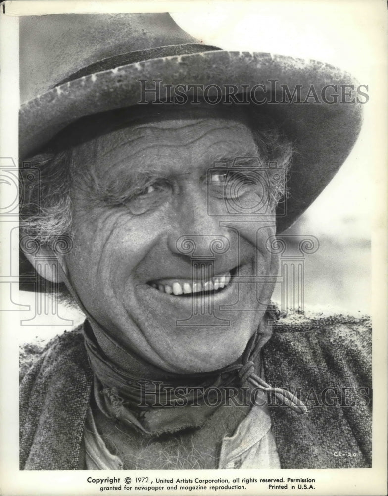 1972 Press Photo James Whitmore Stars as Joshua Everette in UA's "Chato's Land"