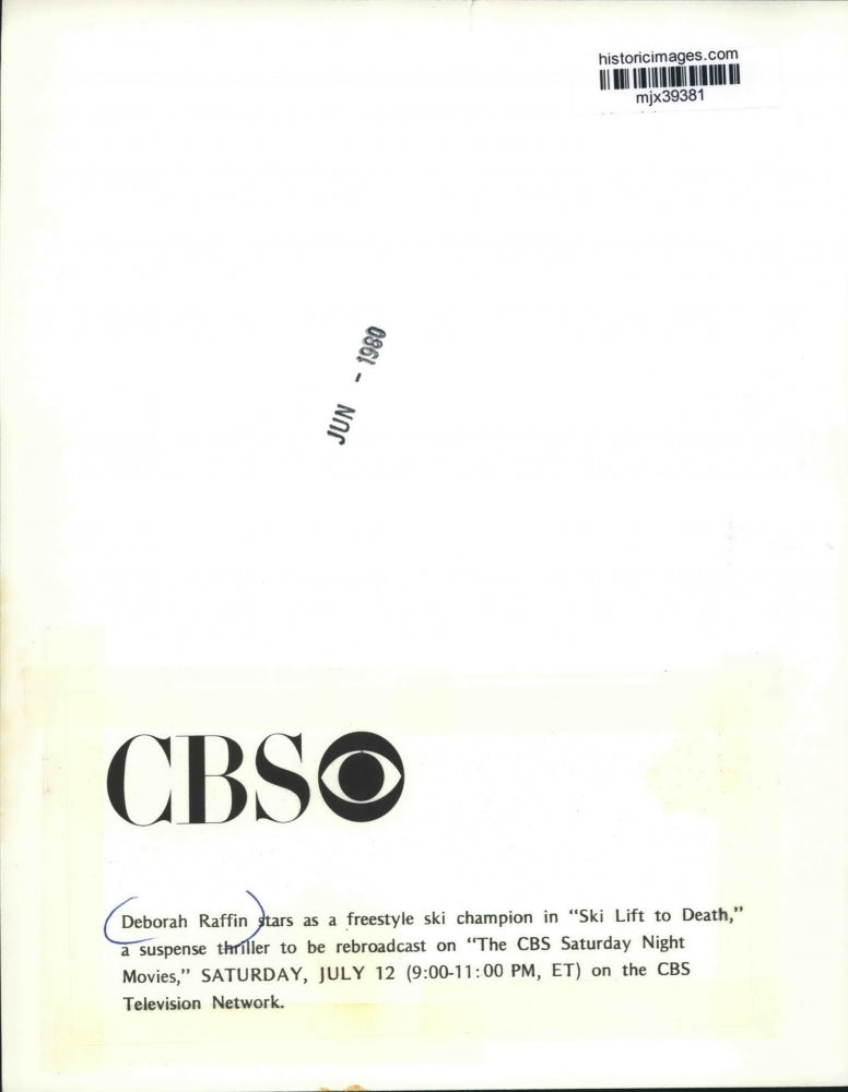 1960 Press Photo Deborah Raffin Stars as Ski Champion in "Ski Lift to Death"