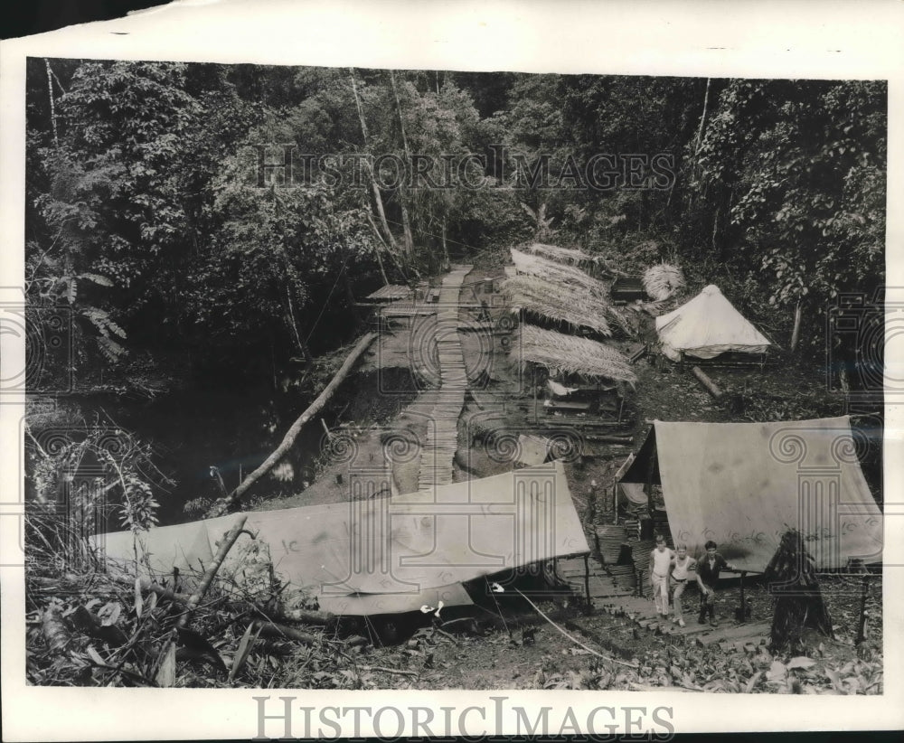 1931 Press Photo United States Army Engineers at Base in Nicaragua