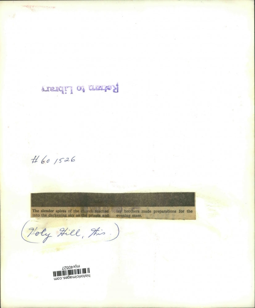 Press Photo View of church on Holy Hill in Wisconsin - mjx40527