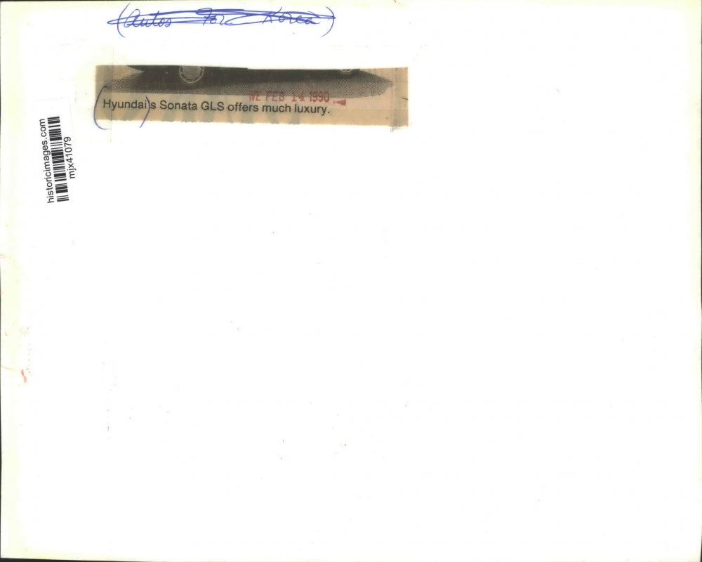 1990 Press Photo 1990 Hyundai Sonata GLS - mjx41079