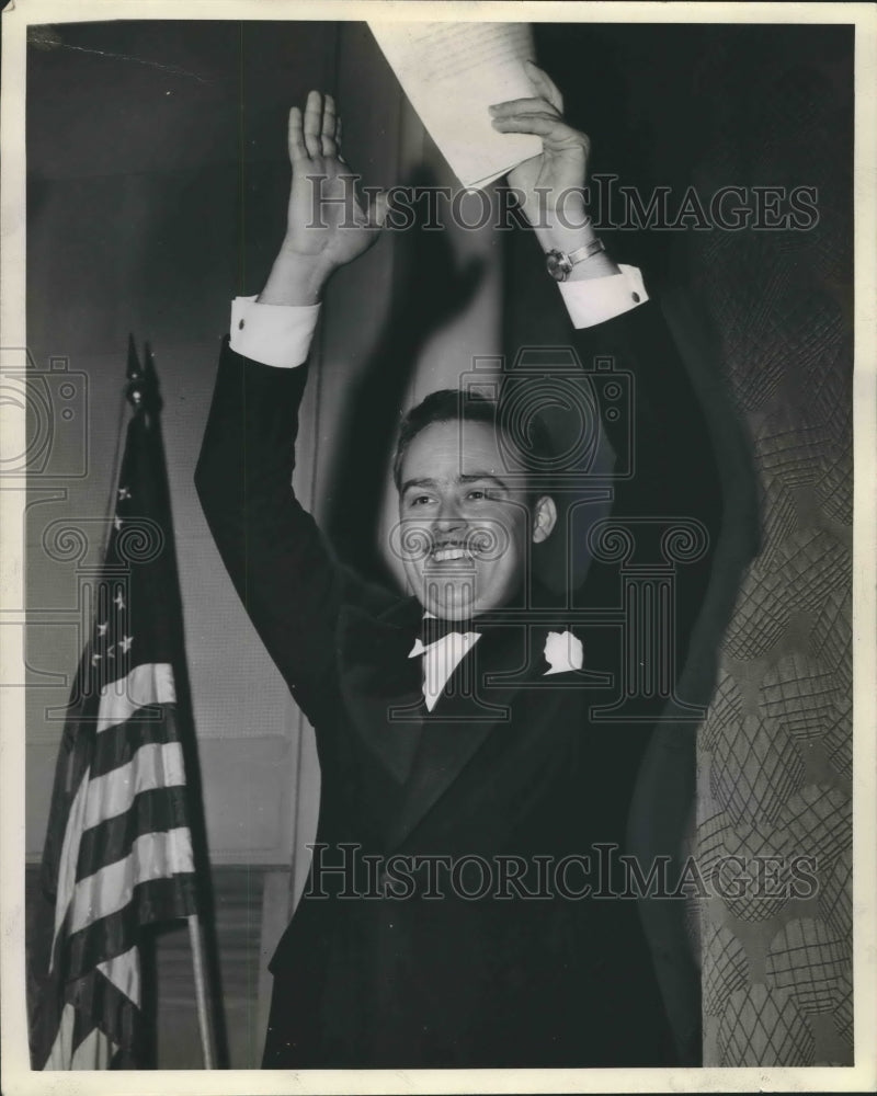 1944 Press Photo Bob Heiss, WTMJ announcer - mjx41372- Historic Images