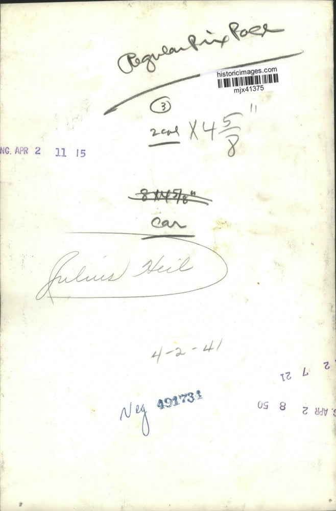 1941 Press Photo Julius Heil - mjx41375