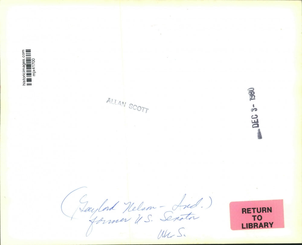 1980 Press Photo Former United States Senator Gaylord Nelson - mjx41700