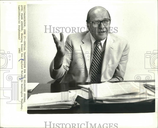 1985 Press Photo Former Senator Gaylord Nelson in Washington - mjx41707- Historic Images