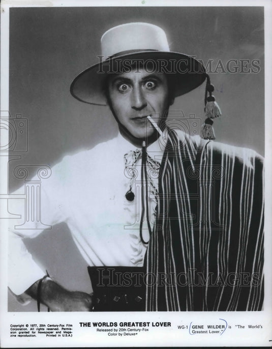 1977 Press Photo Gene Wilder in "The Worlds Greatest Lover" - mjx41866- Historic Images