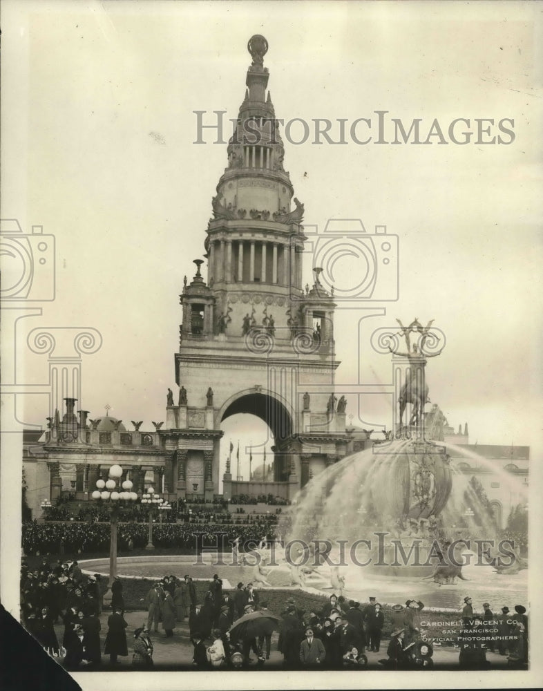 1915 Press Photo Opening of Washington Exposition by President Wilson.- Historic Images