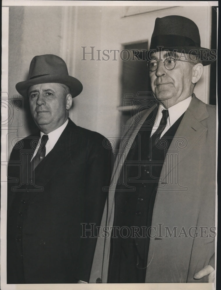 1937 Press Photo Congressional leaders Sam Rayburn and William B. Bankhead- Historic Images