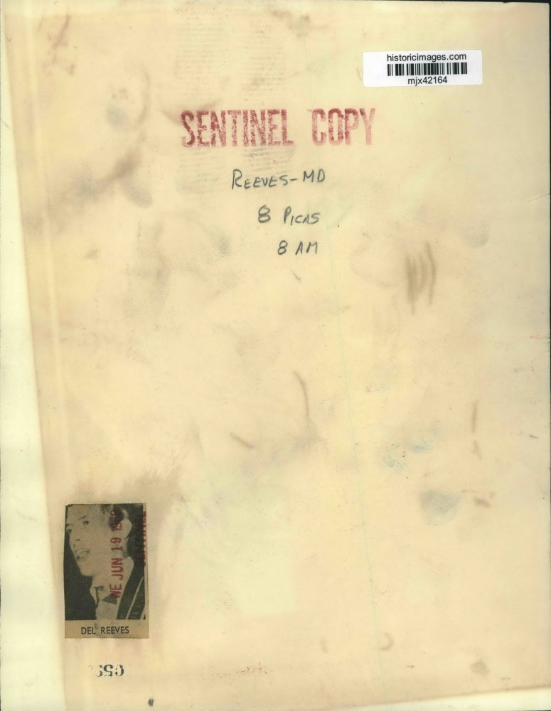 1969 Press Photo Singer Del Reeves - mjx42164