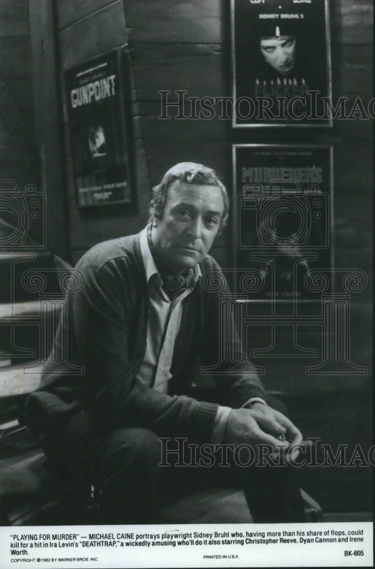 1982 Press Photo Michael Caine in "Deathtrap" - mjx42289
