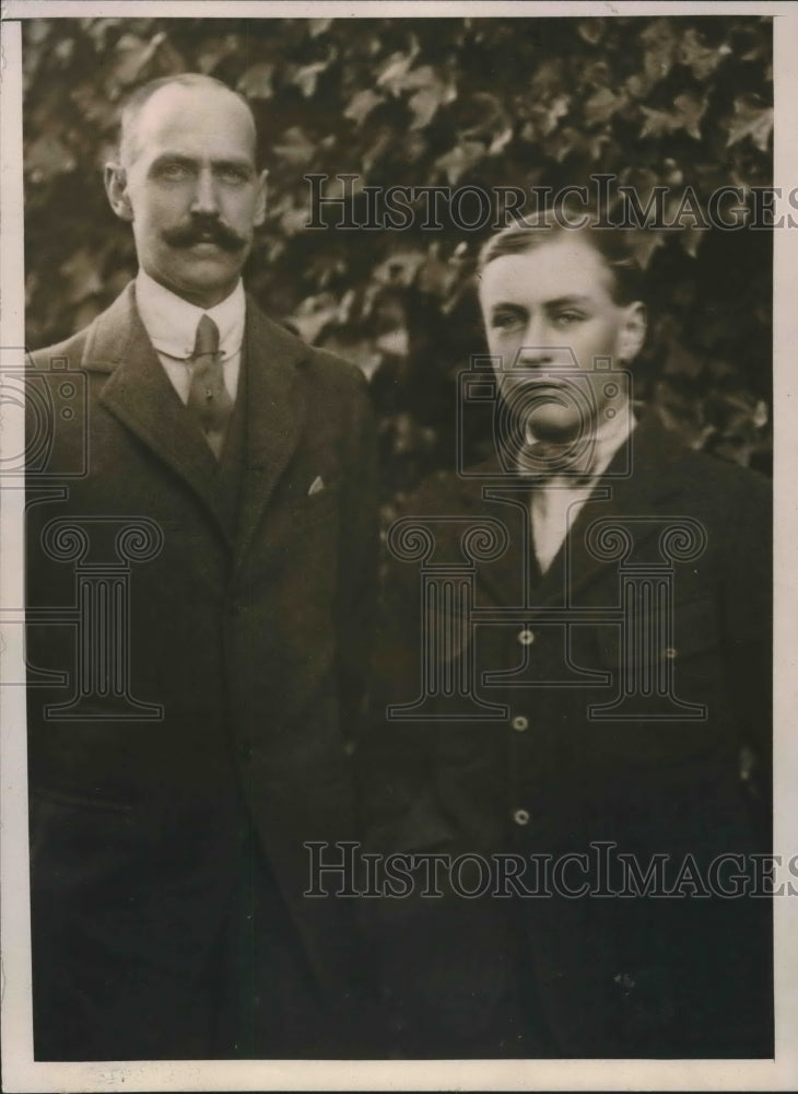 1925 Press Photo King of Norway and the Crown Prince - mjx42296- Historic Images