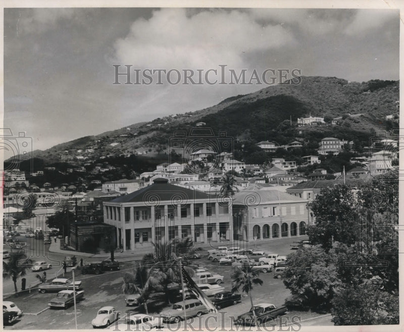 Load image into Gallery viewer, 1965 Press Photo Emancipation square, Charlotte Amalie on Saint Thomas Island.
