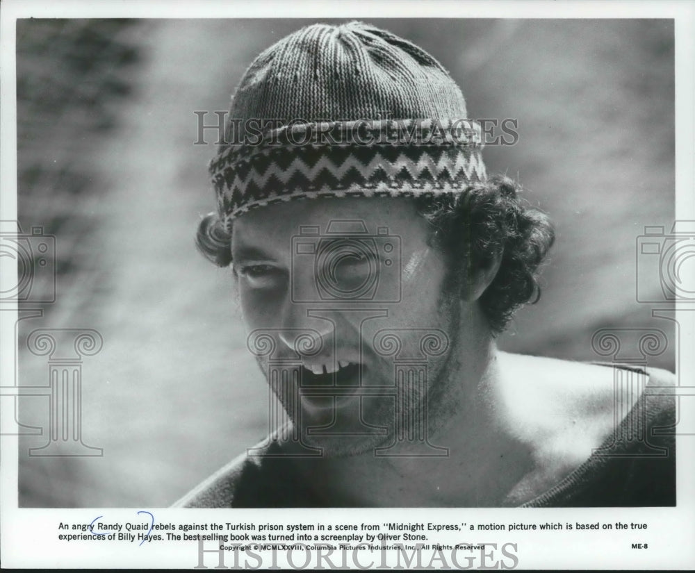 1979 Press Photo Actor Randy Quaid in movie, "Midnight Express." - mjx43161- Historic Images