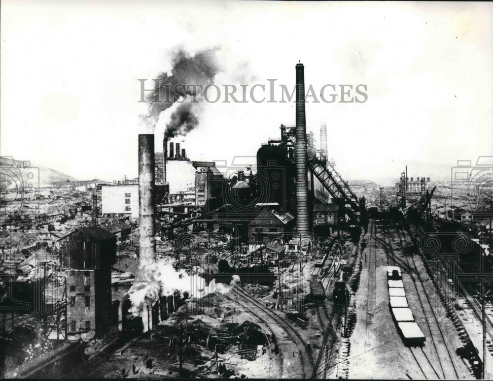 1932 Press Photo The blast-furnace shop, Kuznetsk Iron and Steel Plant, Russia- Historic Images
