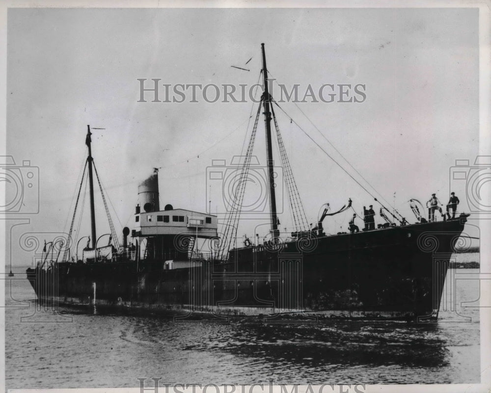 1937 Press Photo The Sherard Osborn who has sailed the seas for 59 years.