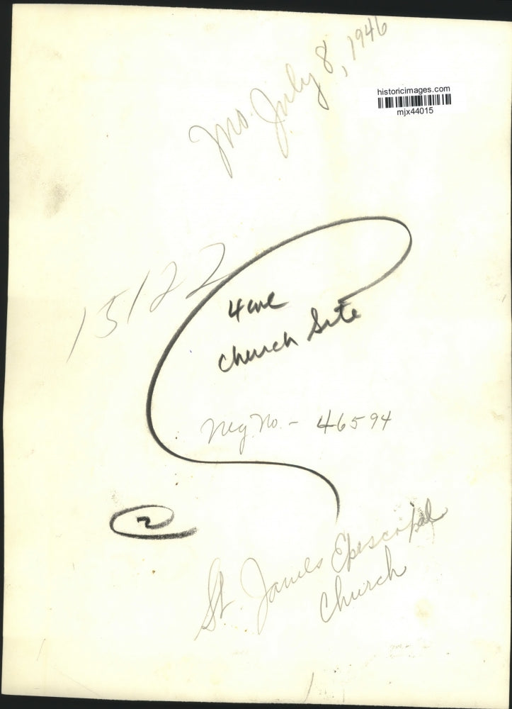 1946 Press Photo Wisconsin's St. James Episcopal Church on W. Wisconsin Ave.