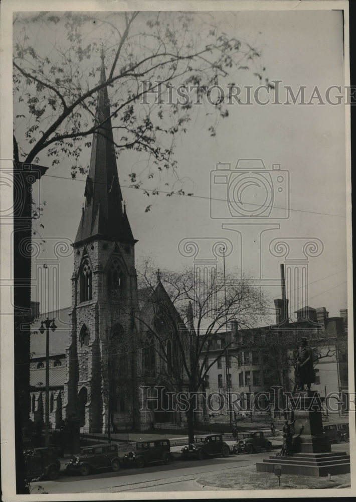 1930 Press Photo Wisconsin's St. James Episcopal Church on W. Wisconsin Ave.