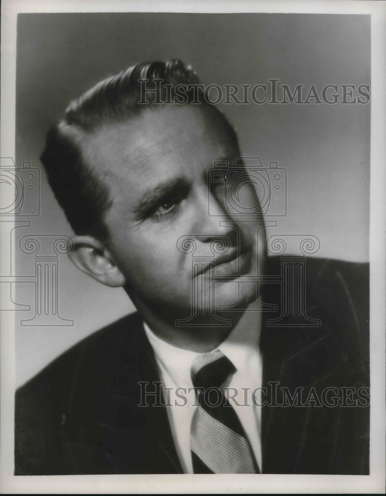 1954 Press Photo Actor Karl Swenson stars in "Portia Faces Life" on CBS- Historic Images