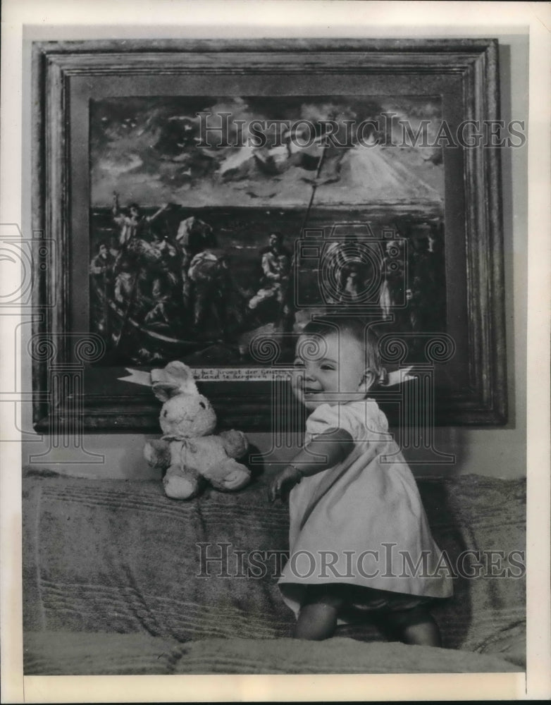 1944 Press Photo The Netherlands youngest Princess, Margriet Francisca