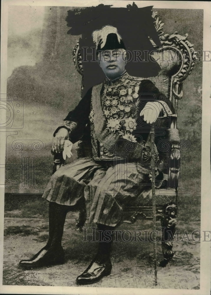 1927 Press Photo King Sesowath of Cambodia - mjx44239- Historic Images