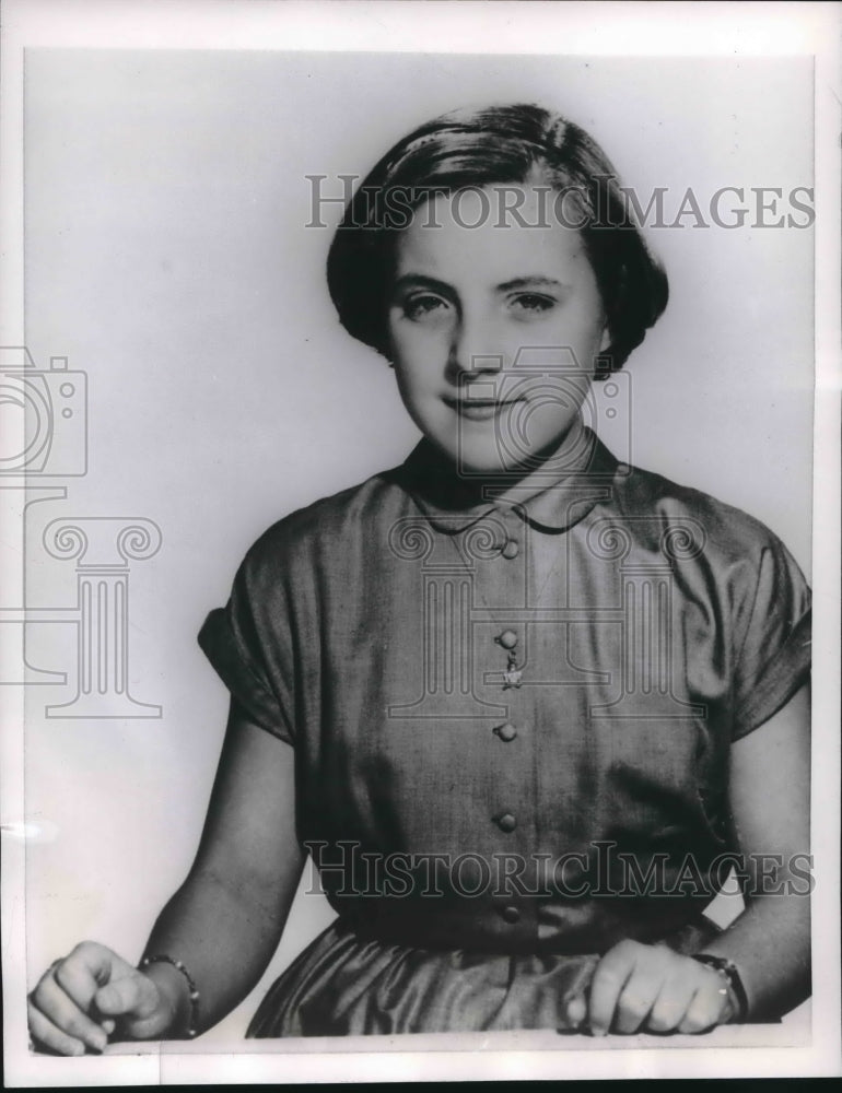 1956 Press Photo Princess Margriet Francisca of the Netherlands turns 13- Historic Images