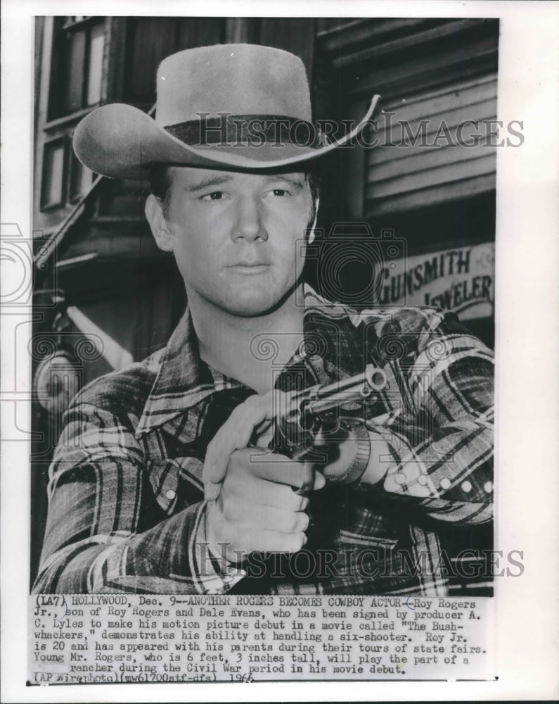 1966 Press Photo Another cowboy Roy Rogers Junior son of Roy and Dale Roger- Historic Images