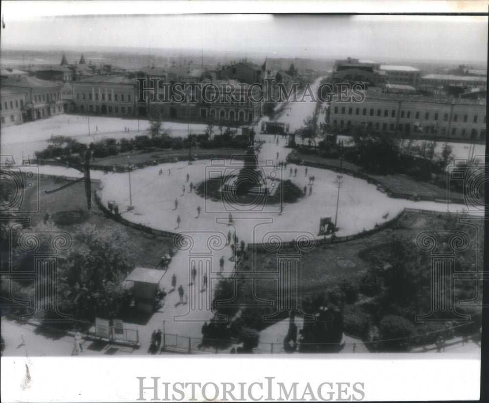 1941 Press Photo Lenin square in Kuibyshev, the new wartime capital of Russia.