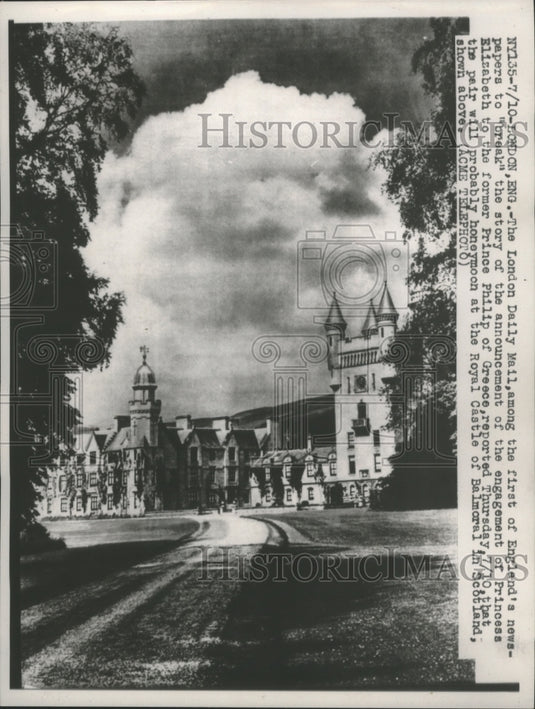 1947 Press Photo London: The engagement of Princess Elizabeth and Prince Philip- Historic Images