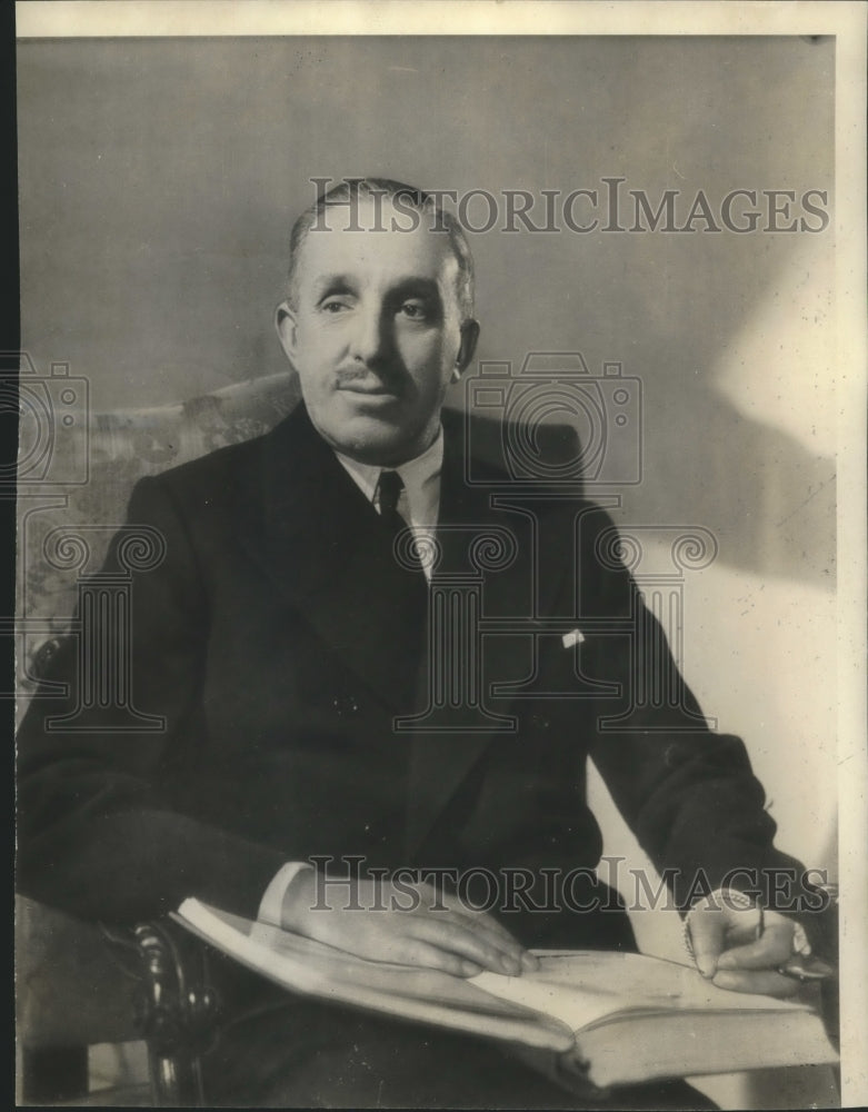 1941 Press Photo Former King Alfonso XIII of Spain. - mjx46703