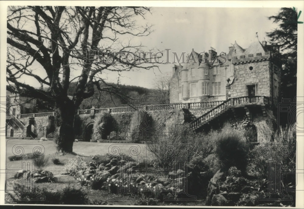 1988 Press Photo Torosay Castle, Built in 1858 Isle of Mul in Hebrides Island- Historic Images