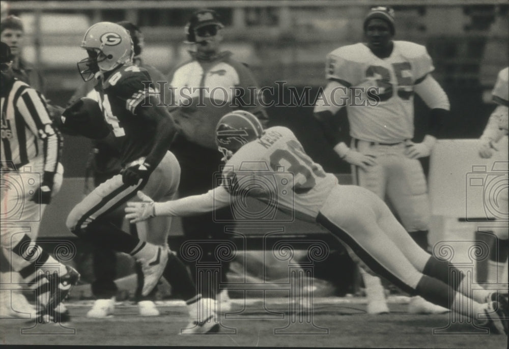 1991 Press Photo Green Bay Packers Sterling Sharpe runs for a touchdown.- Historic Images