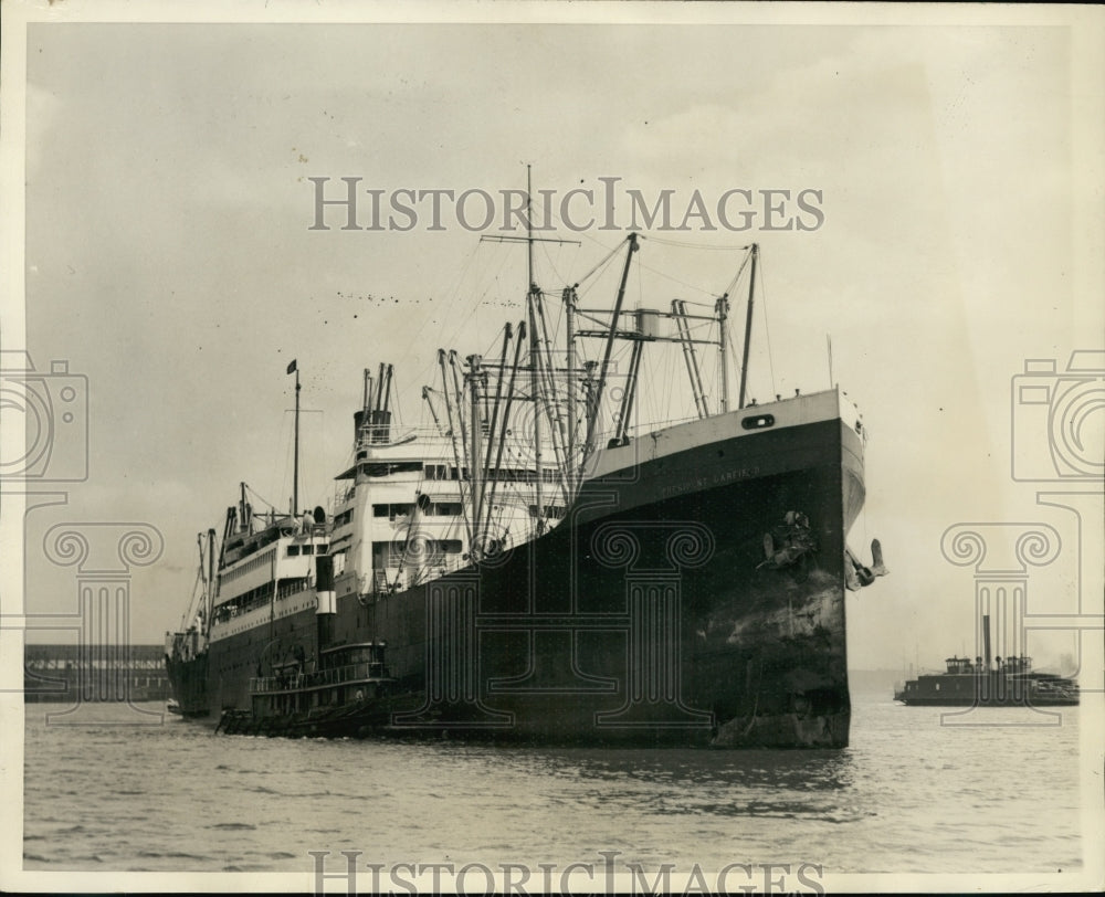 1929 Press Photo S.S. President Garfield Liner Sends Out S.O.S. South of Jamica- Historic Images
