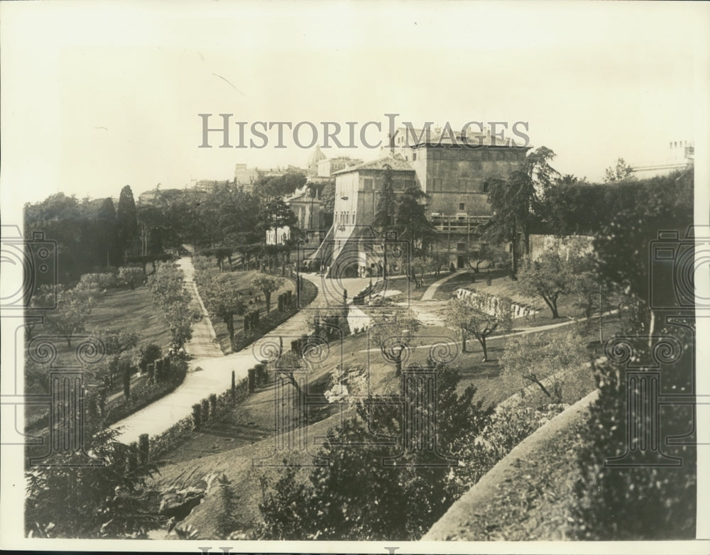 1935 Press Photo Site of Papal Summer Retreat - Castelgandolfo, Italy