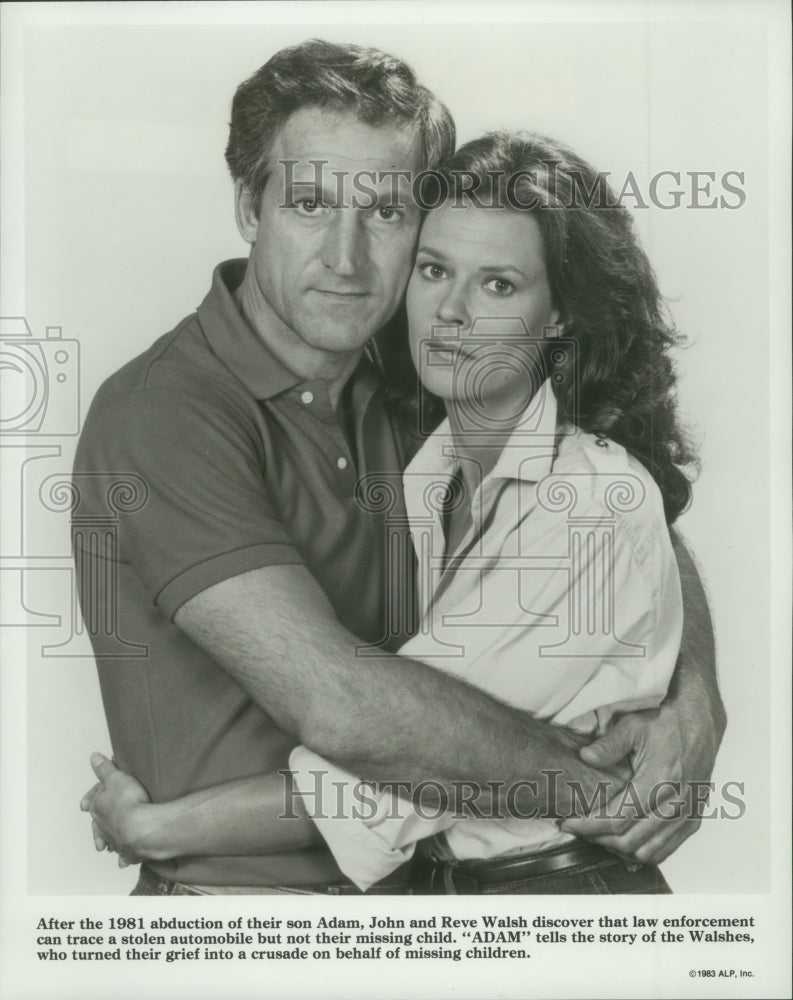 1983 Press Photo Actors Daniel J. Travanti and JoBeth Williams star in "Adam"- Historic Images