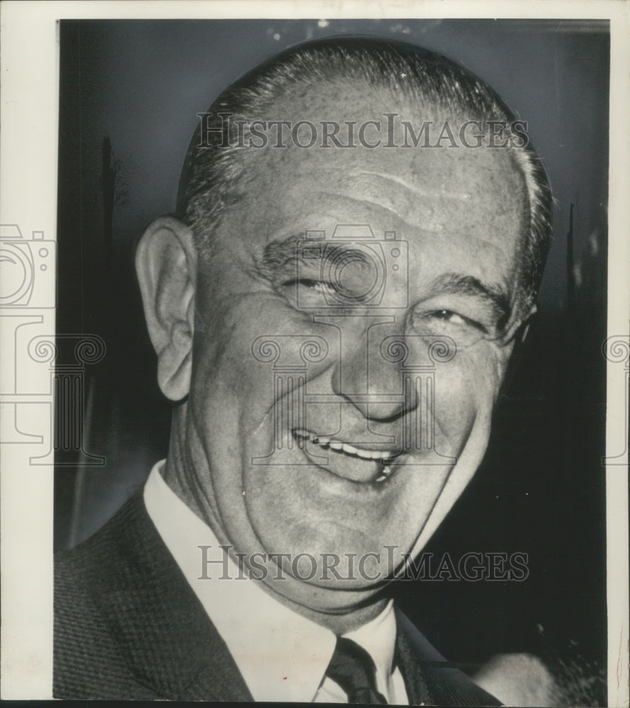 1965 Press Photo President Johnson after State of the Union Speech - mjx48755- Historic Images