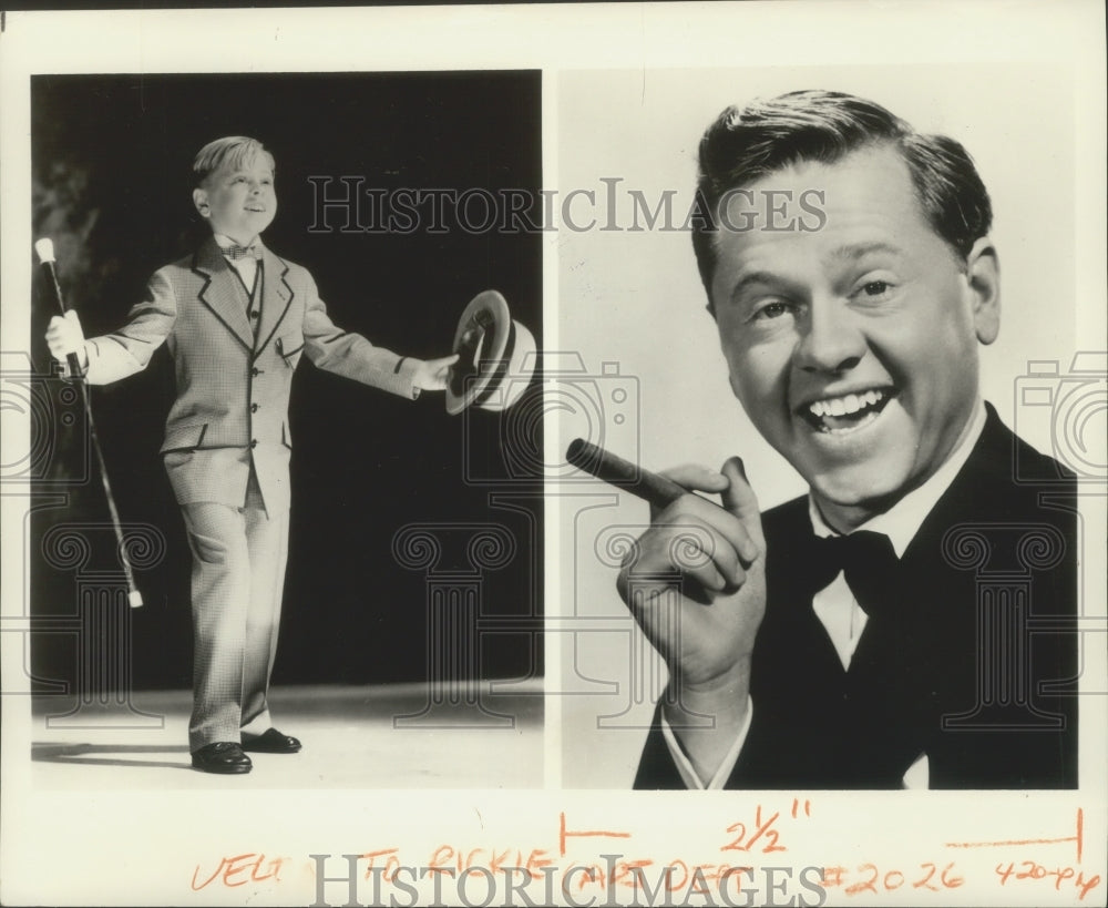 1975 Press Photo Actor Mickey Rooney a childhood star to narrate MGM special- Historic Images