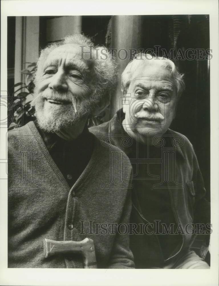 1974 Press Photo Sam Jaffee and Luther Adler co-star in "Mister Nobody".- Historic Images