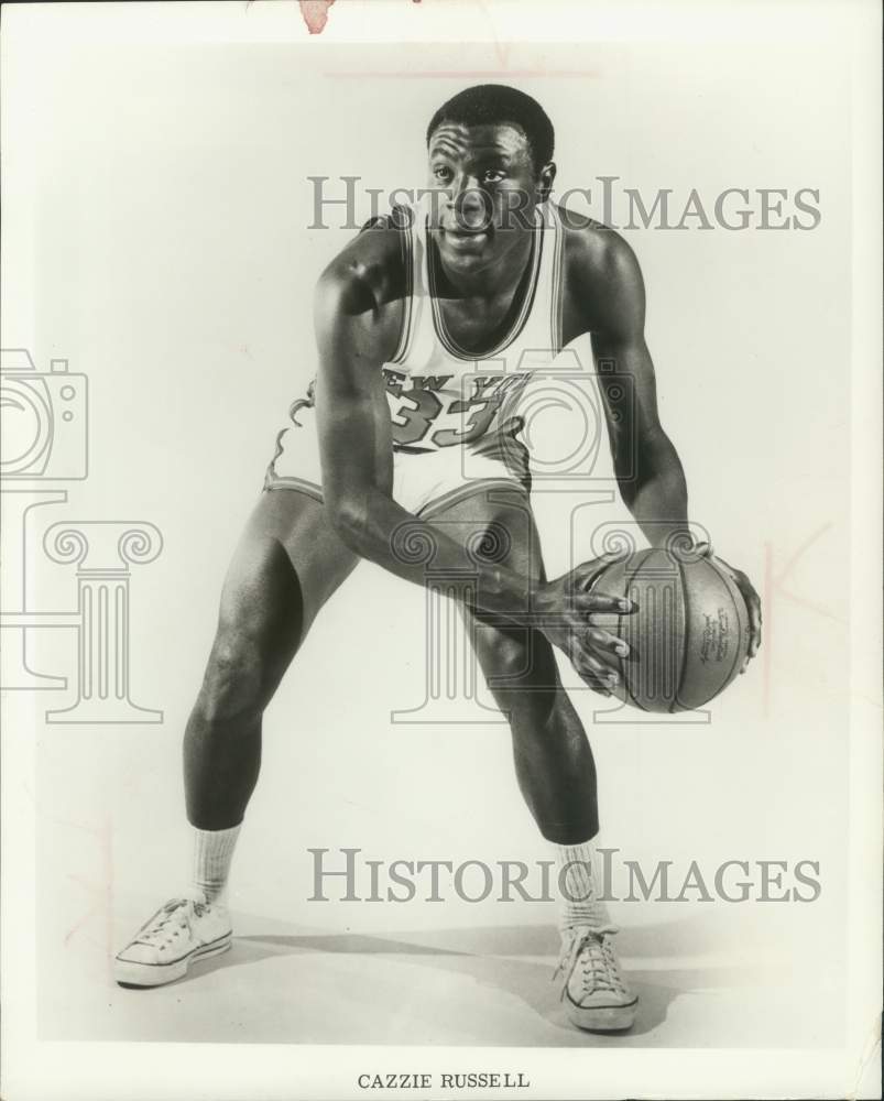 1968 Press Photo Michigan star Cazzie Russell now with the New York Knicks- Historic Images