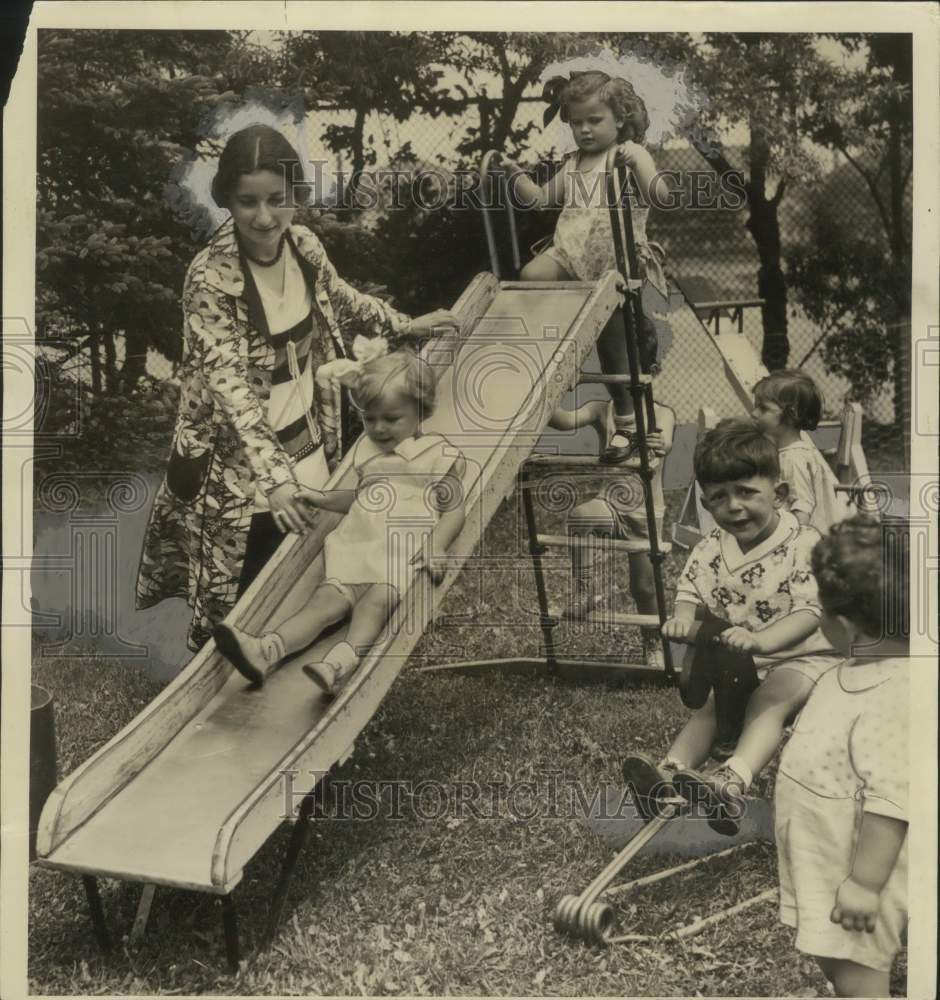 1930 Press Photo First Nursery School at Atwater School in Shorewood, Wisconsin- Historic Images