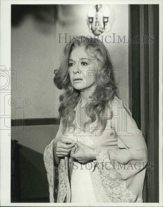 1967 Press Photo Jo Van Fleet stars in "Verdict for Terror" on NBC Television- Historic Images