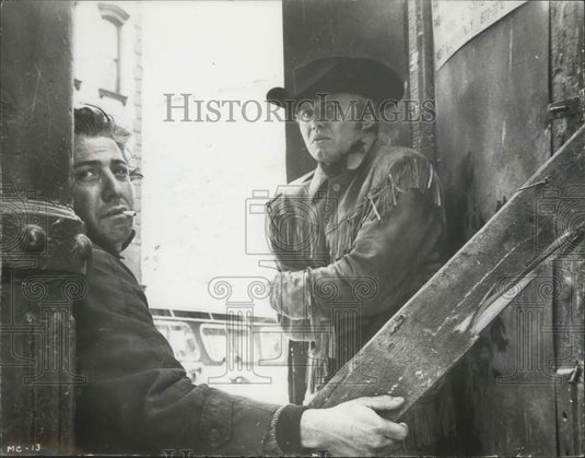 1969 Press Photo Dustin Hoffman and Jon Voight star in "Midnight Cowboy"- Historic Images