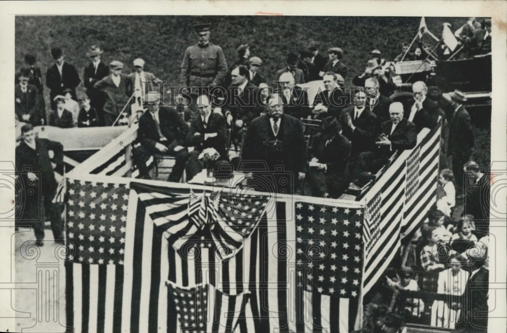 1912 Press Photo President Taft Speaking in Vermont- Historic Images