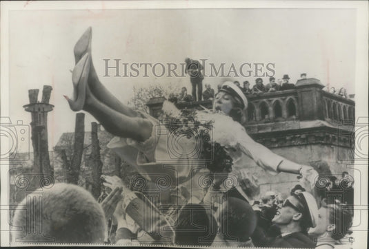 1963 Press Photo Sweden's Princess Christina, 19, Graduates from French School- Historic Images